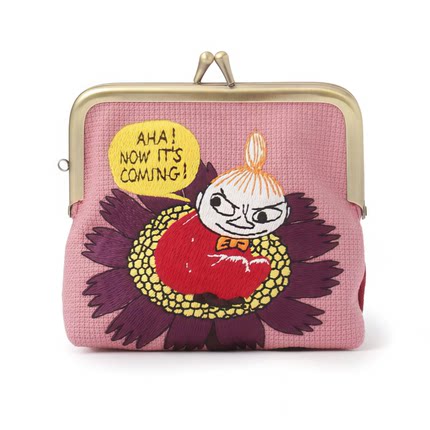 日系卡通可爱刺绣口金包小巧收纳包多功能零钱包口红小包