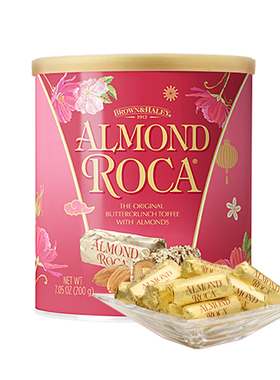美国进口零食Almond Roca乐家扁桃仁巧克力酥糖果200g休闲零食