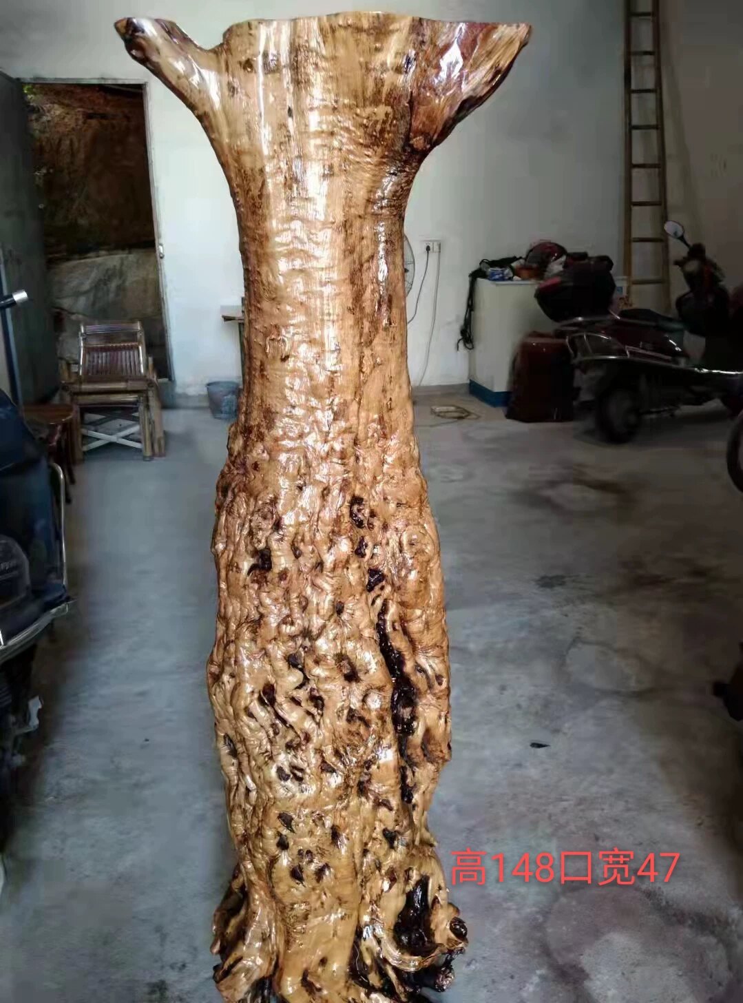 天然枣木根雕花架实木根整颗树根摆件客厅盆景底座花盆架艺术图片