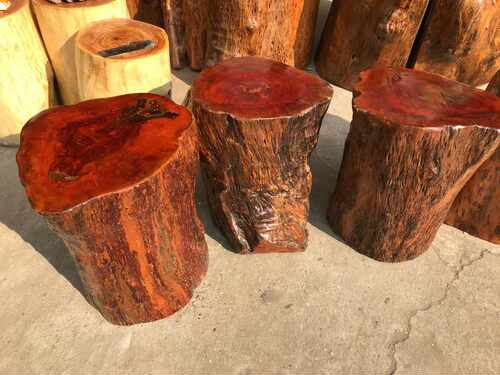 花梨木墩家用古典大气大板茶桌茶几凳子根雕底座圆墩高40*32-36