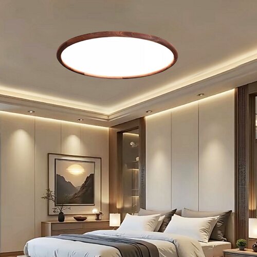 新中式全光谱护眼实木吸顶灯