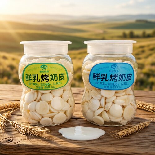 图腾牧场鲜乳烤奶皮配料简单
