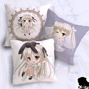 妹盟专供/穹妹/狂三/琴里/东方/立华奏/双叶杏来图定制Q版抱枕