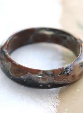 秋水共长天-玛瑙玉石手镯