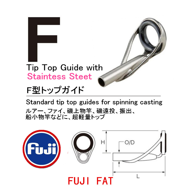 日本进口富士正品FUJIF型顶环DIY用导线环手竿改手盘车用尖环头环怎么看?