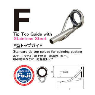 日本进口富士F型鱼竿顶环竿尖导线环海竿路亚竿用导眼6号