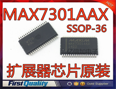 MAX7301AAX MAX7301 贴片 SSOP-36 扩展器芯片 全新原装现货