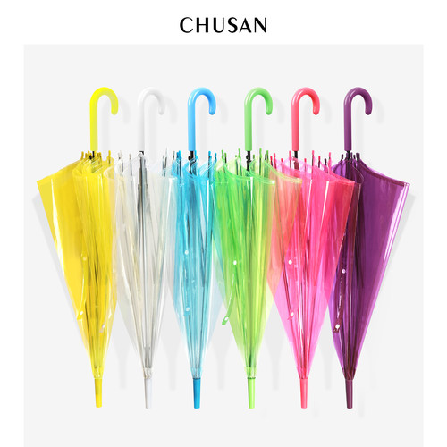 4代加厚透明雨伞男女小清新儿童