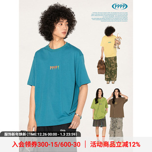 tee」夏日多巴胺字母印花短袖 系列「PP T恤夏 男孩儿 物理少年