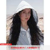 物理少年「蓝舵诗行」连帽长袖 明星同款 蕾丝边衬衫 线下同款