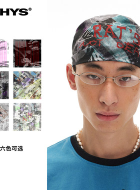 物理少年垃圾摇滚印花方巾