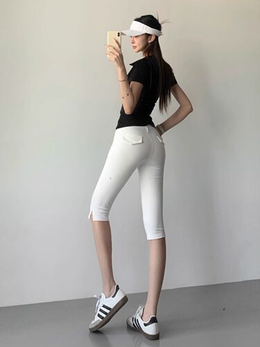 夏季薄款修身显瘦弹力通勤女西裤