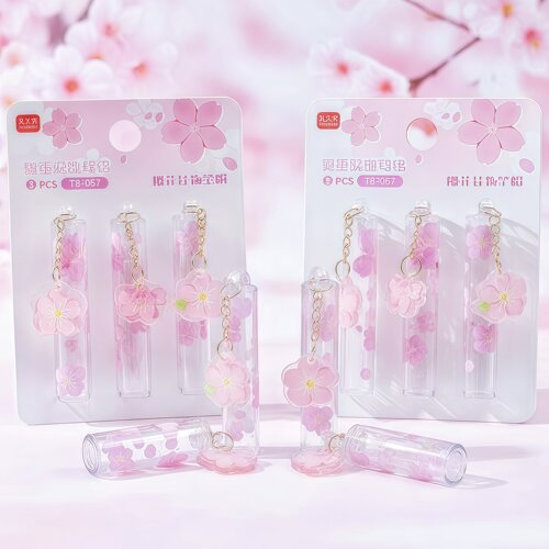 樱花吊坠透明延长铅笔帽