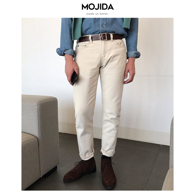 新款韩国代购男裤潮流水洗复古做旧男士韩版直筒休闲九分裤-PT300在类目 男装, 休闲裤中 - 来自Buy2taobao.com提供专业的淘宝代购服务