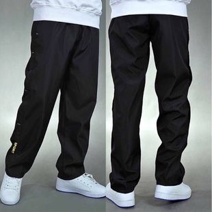 男长裤 涤纶速干裤 直筒透气宽松大码 休闲裤 薄款 春秋学生网面运动裤