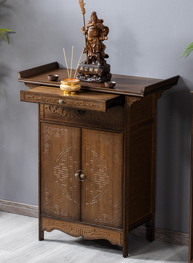 实木供桌佛台家用佛桌简约香案神台柜中式神龛供台财神供奉台条案