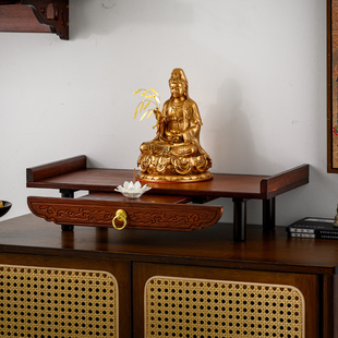 墙上佛龛供桌香案神台财神爷柜子观音菩萨供座台供奉台家用香火桌