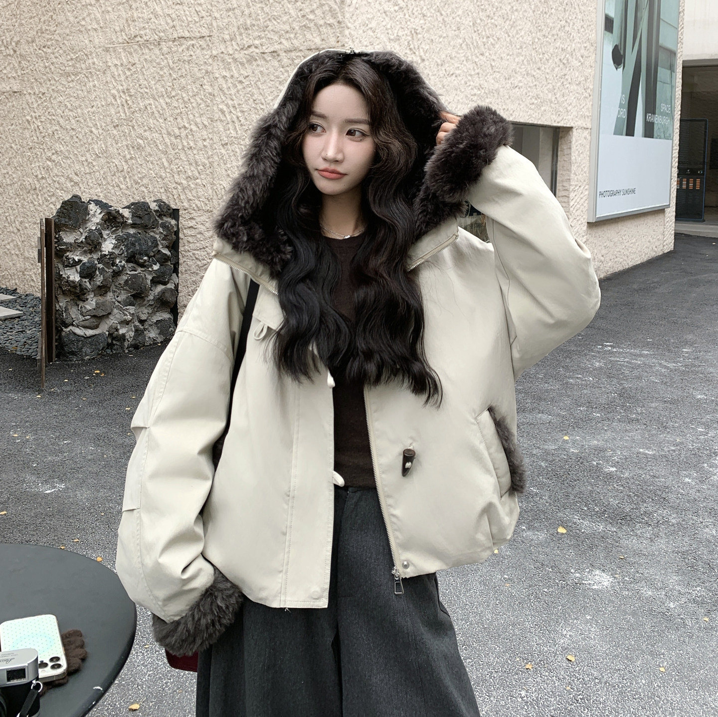 大货新款派克羽绒服（新标90绒）2D073-66200-P285-K438,女装羽绒服,2D073
