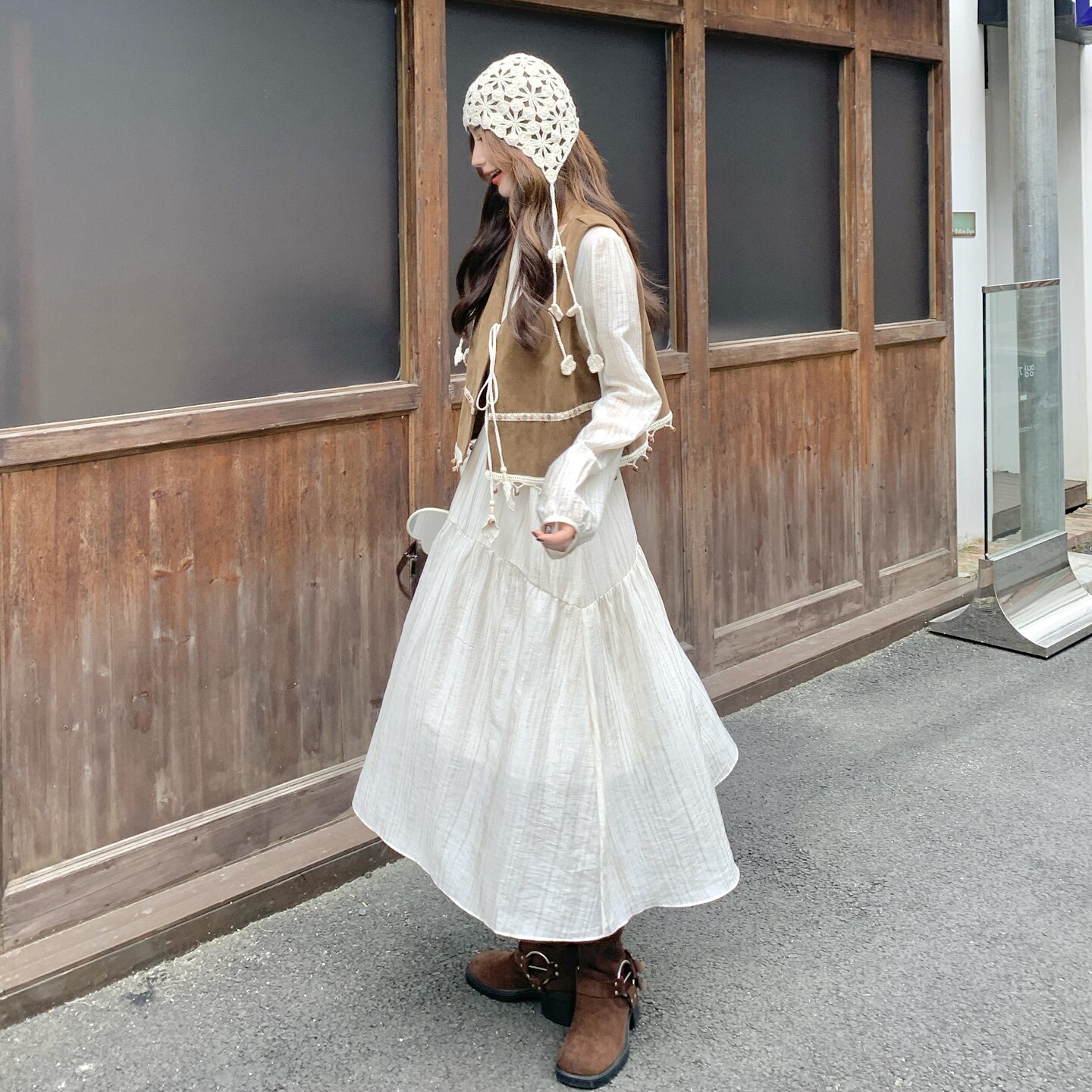 新款马甲+连衣裙2D073-66131-P155-K228,女装套装/套裙,2D073