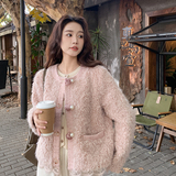 小香风毛毛外套羽绒服2D073-88117-90绒版P225-K328，女装羽绒服，2D073
