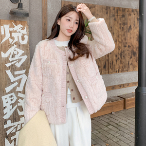 小香风毛毛外套羽绒服2D073-88112,羽绒版P195-K298图片