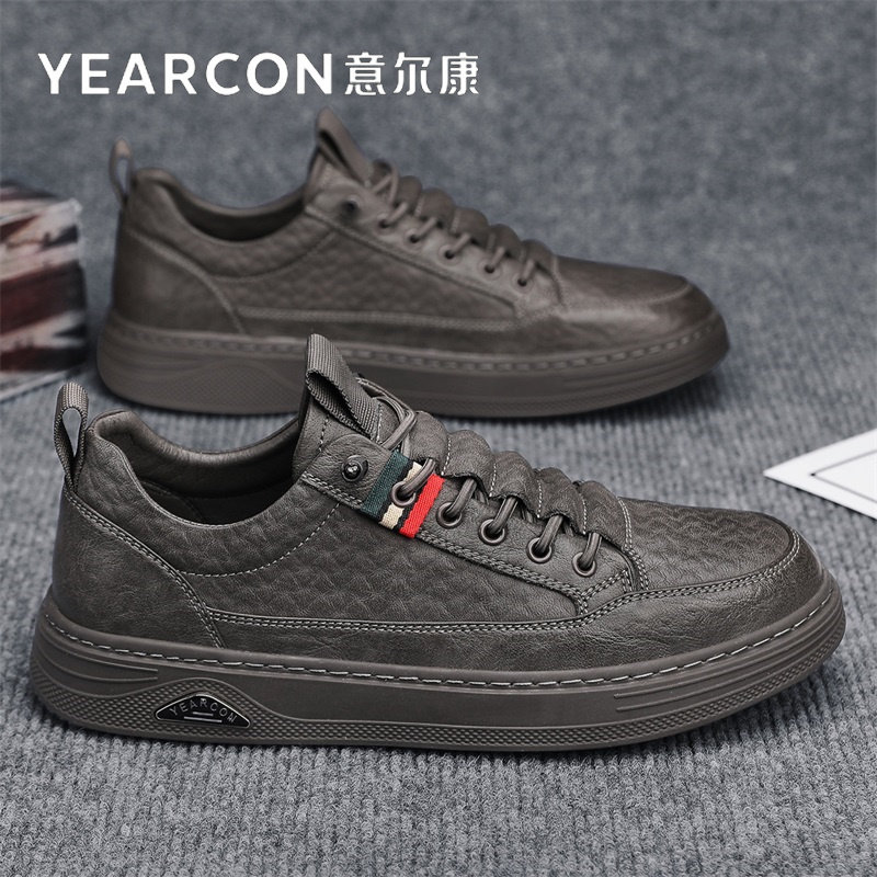 意尔康男鞋2026新款春秋冬商务男士皮鞋一脚蹬运动休闲厚底板鞋潮,运动鞋new,板鞋,淘宝优惠券,粉丝福利购,淘宝优惠卷