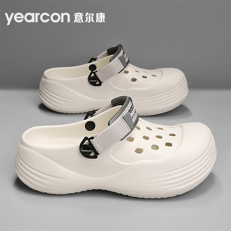 意尔康男鞋旗舰店百搭洞洞凉鞋图片