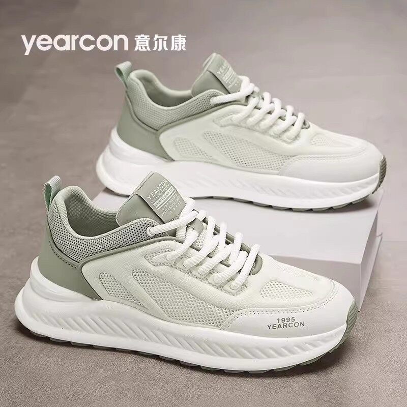 意尔康运动鞋男鞋2026新款夏季网面透气爆款增高男士休闲老爹鞋子