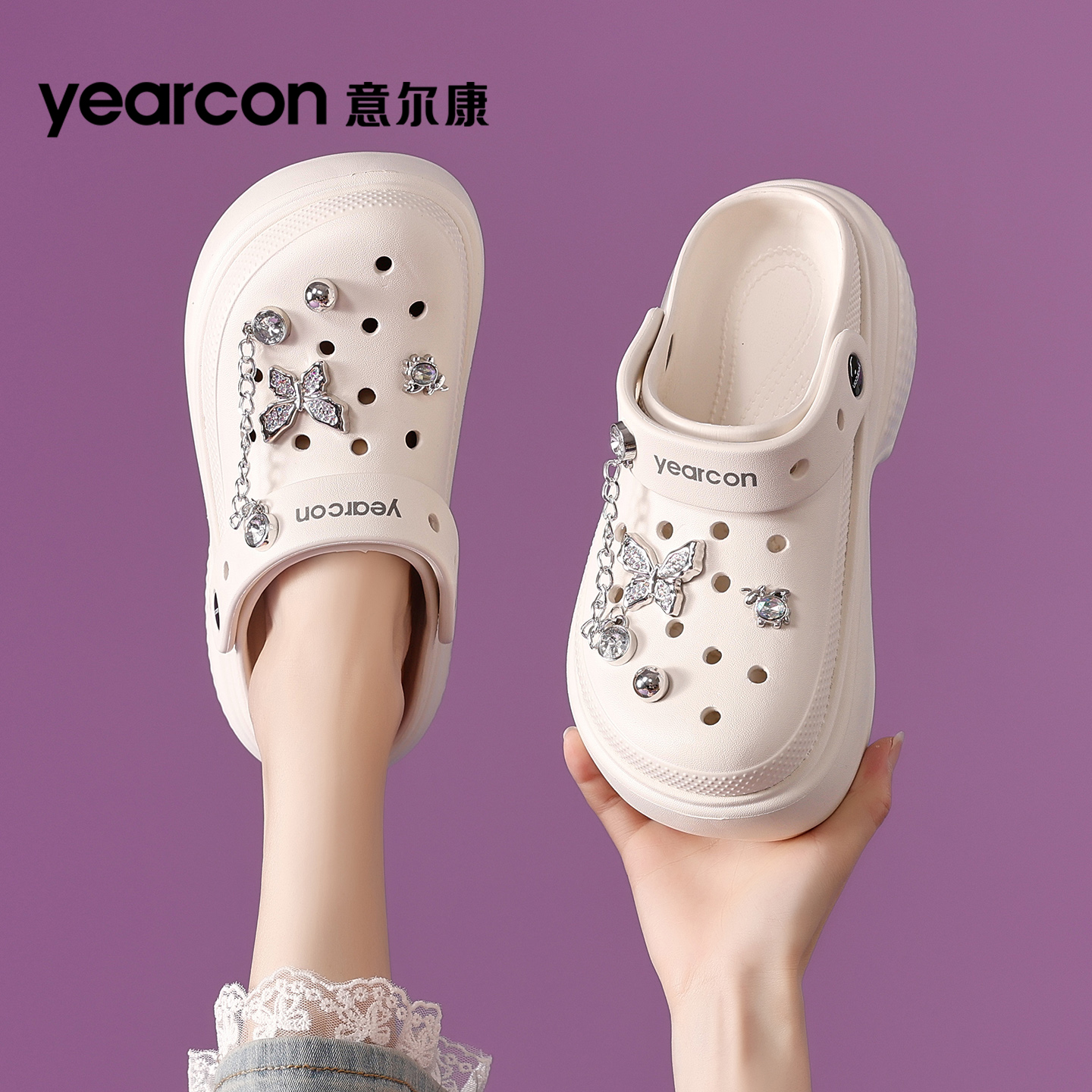 意尔康女鞋旗舰店潮流百搭拖鞋