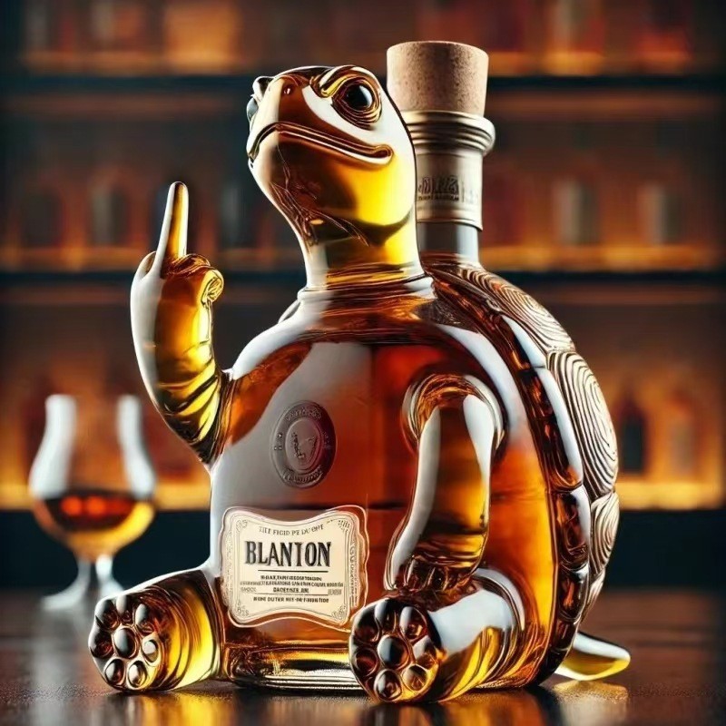 亚马逊爆款 Jeep Whiskey Bottle 乌龟造型威士忌酒瓶摆件