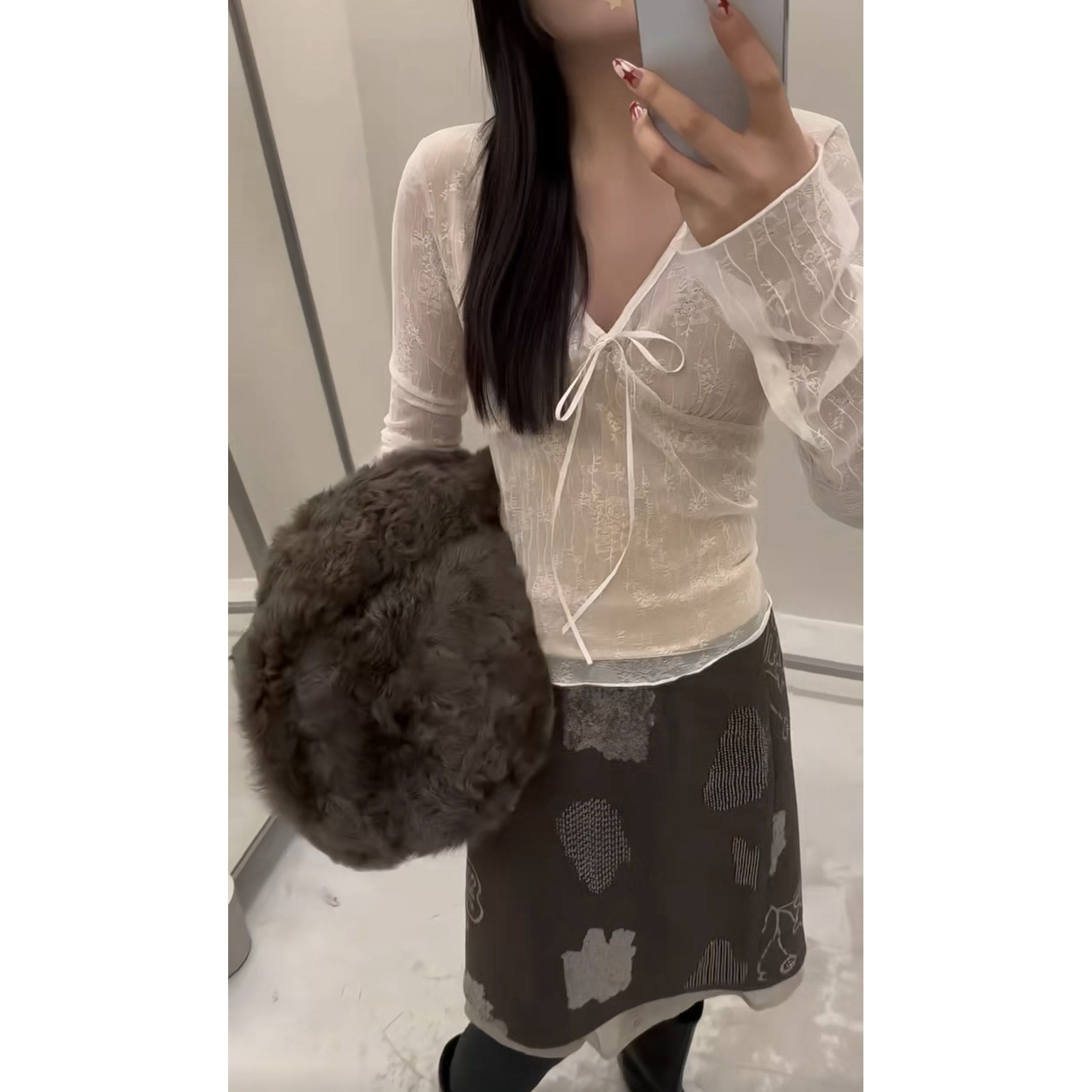 设计感蝴蝶结蕾丝V领打底衫女2026春秋新款内搭收腰显瘦性感小衫,女装/女士精品,T恤,淘宝优惠券,粉丝福利购,淘宝优惠卷