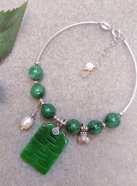 古典喜字银手镯手链925国潮