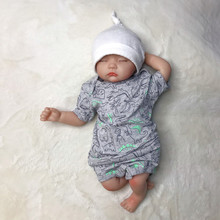 断码现货美国carters夏季婴儿短袖小恐龙连体衣男宝包屁衣纯棉