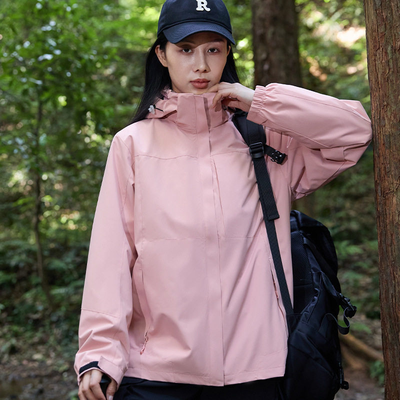 冲锋衣女三合一可拆卸防风防水秋
