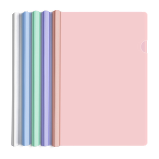 a4抽杆夹拉杆文件夹横版资料整理神器插页透明大容量档案夹学生用加厚活页书本夹资料册试卷收纳整理办公用品