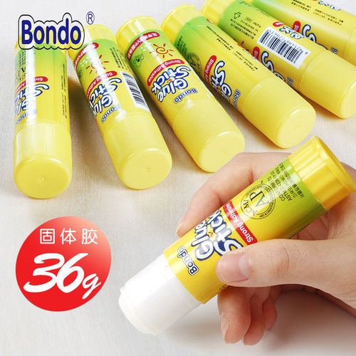 韩版固体胶棒儿童36g幼儿园手工制作高粘度胶棒办公胶水学生用大号12支胶棒固体较棒文具强力固体胶包邮韩国 - 封面