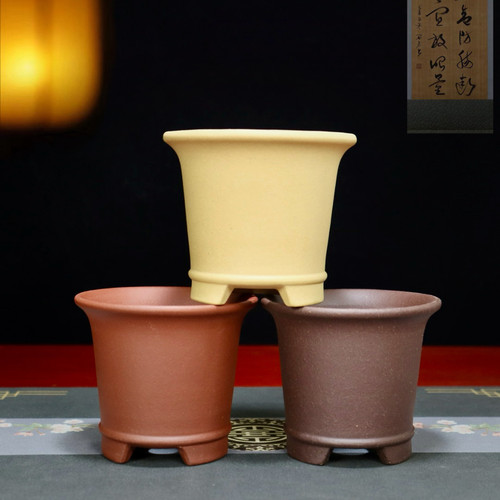 特价精致紫砂盆小多肉专用花盆景盆微型菖蒲文竹桌面室内绿植盆栽