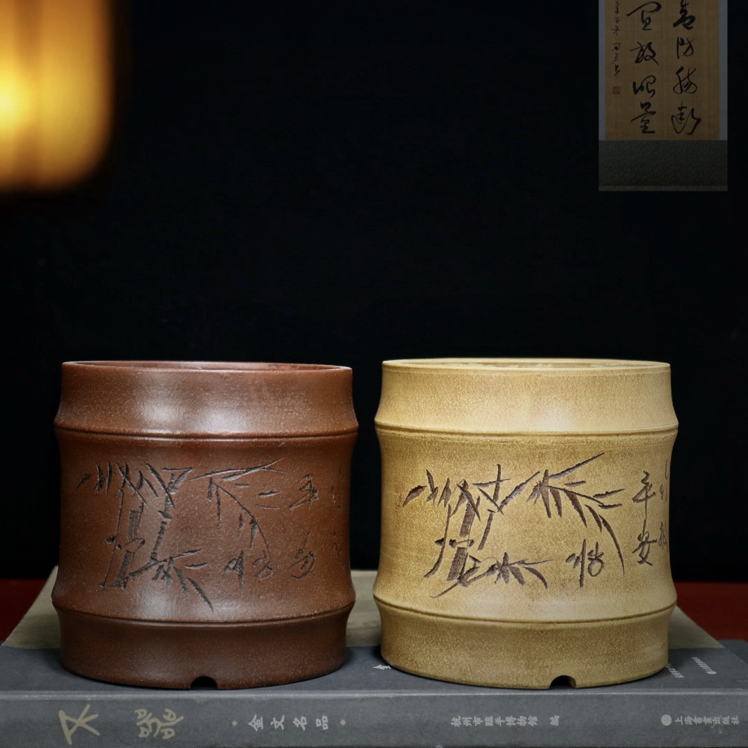 精品铁画轩紫砂花盆小多肉盆景盆兰花专用陶瓷绿植桌面文竹创意盆