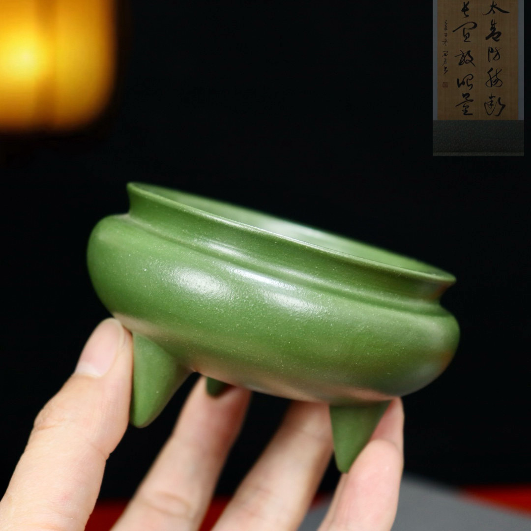 特价精品紫砂花盆三足微型迷你小多肉菖蒲盆景盆桌面绿植盆栽花盆