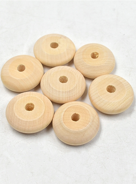 DIY饰品配件33MM原木色木片