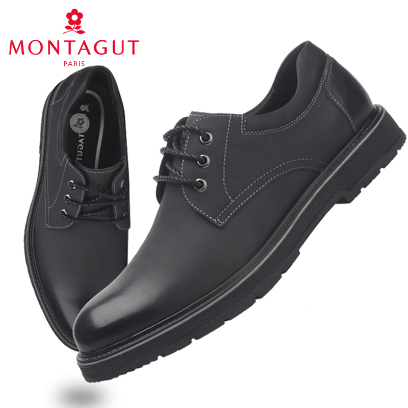 工装鞋梦特娇厚底大头皮鞋