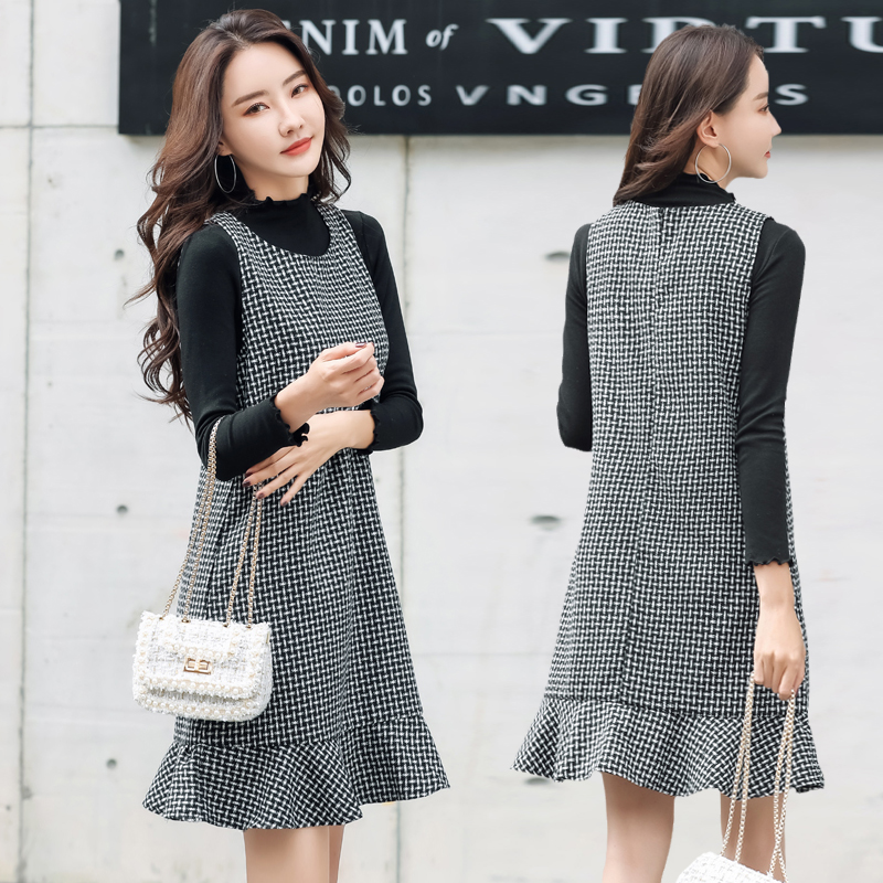 休闲风私语马甲背心裙