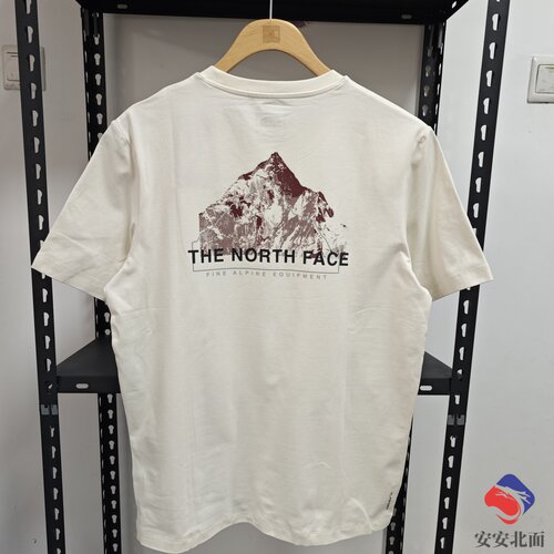 25春夏TheNorthFace北面户外男印花山脉速干透气圆领短袖T恤|8D7E