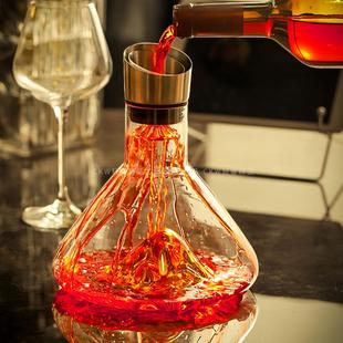 CKW 水晶高端冰山红酒醒酒器快速分酒家用酒杯套装高级感酒具