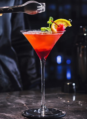 水晶玻璃鸡尾酒杯创意网红高脚杯酒吧马天尼香槟杯玛格丽特酒杯子