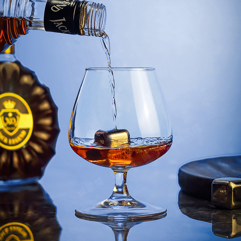 白兰地杯水晶酒吧威士忌杯套装创意洋酒杯家用白酒杯干邑杯玻璃杯