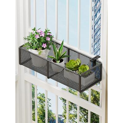 阳台花架置物架窗台栏杆悬挂式多肉盆栽收纳挂架鲜花绿植摆放神器