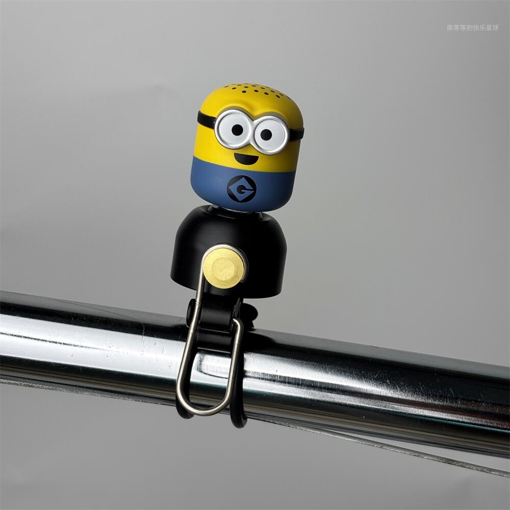 小黄人自行车铃铛儿童可爱山地车通用车铃滑板车装饰