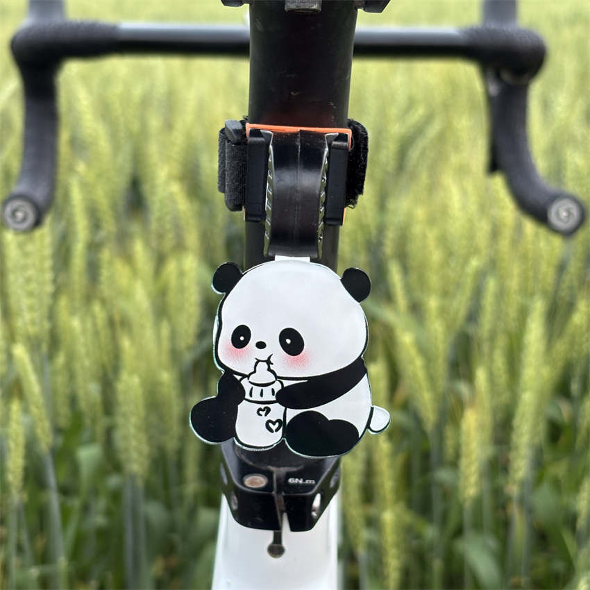 可爱熊猫自行车尾灯，公路山地儿童自行车尾灯