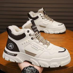 工装 鞋 子男鞋 马丁靴男款 棉鞋 冬季 加绒加厚棉靴雪地靴男士 2025新款